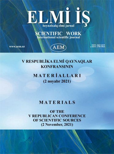 V RESPUBLİKA ELMİ QAYNAQLAR KONFRANSININ MATERİALLARI (2 noyabr 2021)