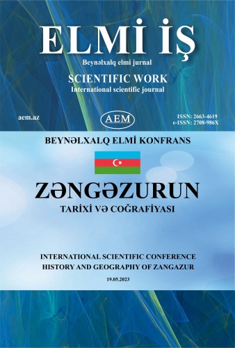 ZƏNGƏZURUN TARİXİ VƏ COĞRAFİYASI BEYNƏLXALQ ELMİ KONFRANSI (19 may 2023)