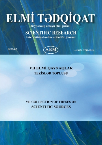 VII ELMİ QAYNAQLAR Tezislər Toplusu