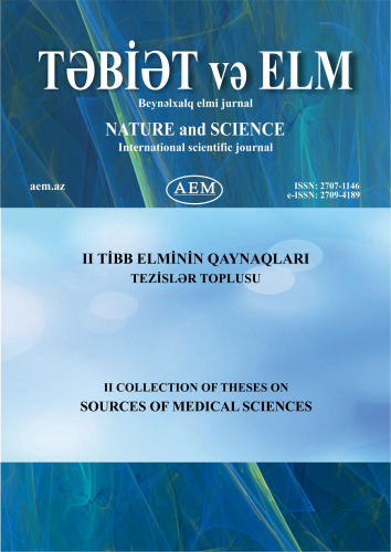 II TİBB ELMİNİN QAYNAQLARI Tezislər Toplusu