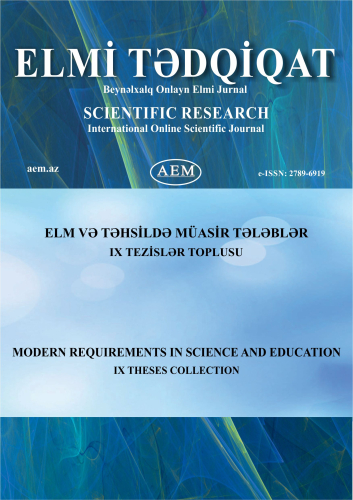 MODERN REQUIREMENTS IN SCIENCE AND EDUCATION IX THESES COLLECTION