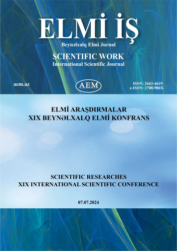 SCIENTIFIC RESEARCHES XIX INTERNATIONAL SCIENTIFIC CONFERENCE (7 july 2024)