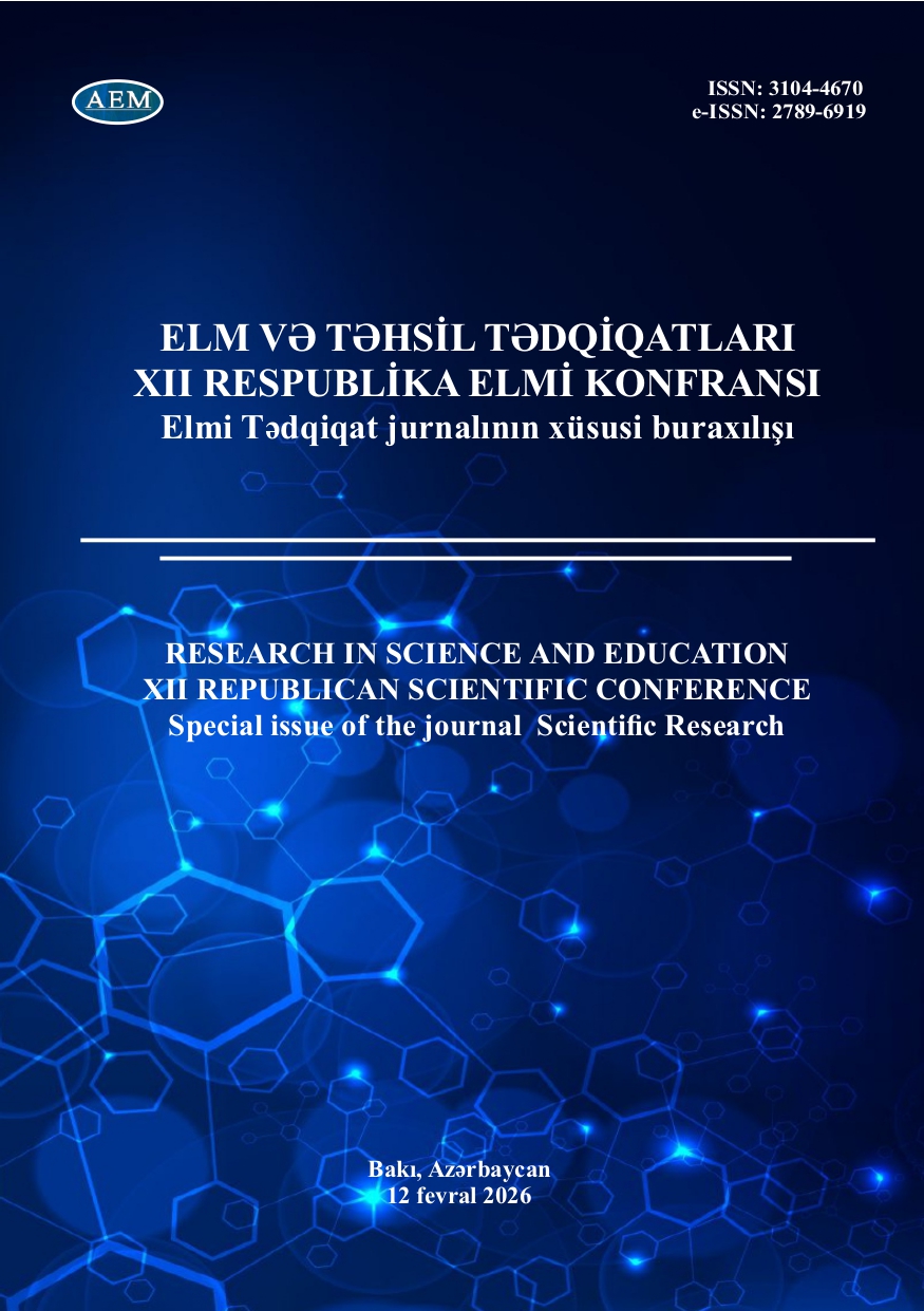 ELM VƏ TƏHSİLİN ƏSASLARI XVIII BEYNƏLXALQ ELMİ KONFRANS 