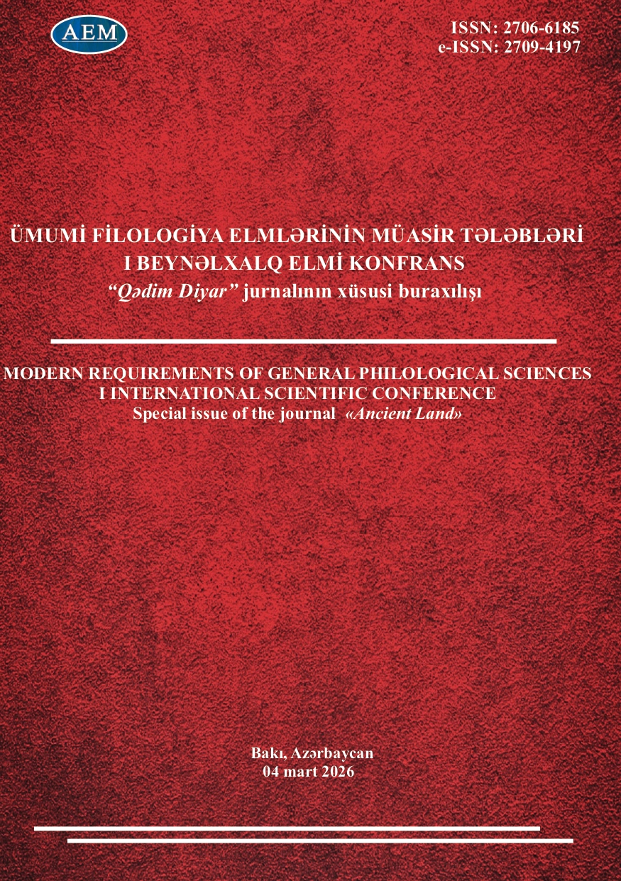  MODERN REQUIREMENTS OF GENERAL PHILOLOGICAL SCIENCES I INTERNATIONAL SCIENTIFIC CONFERENCE