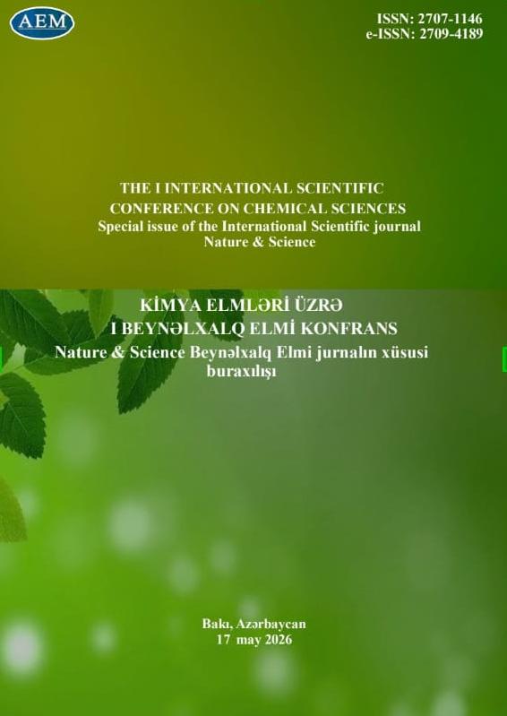 THE I INTERNATIONAL SCIENTIFIC CONFERENCE ON CHEMICAL SCIENCES 